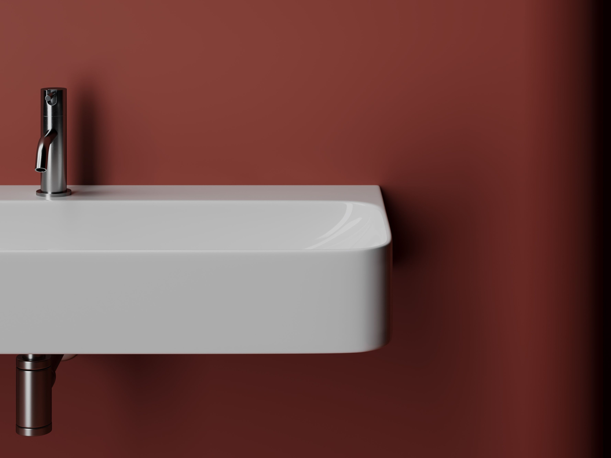 Умывальник с 1 отверстием для смесителя CN2007