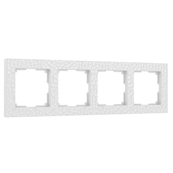 Рамка на 4 поста Hammer (белый) Werkel