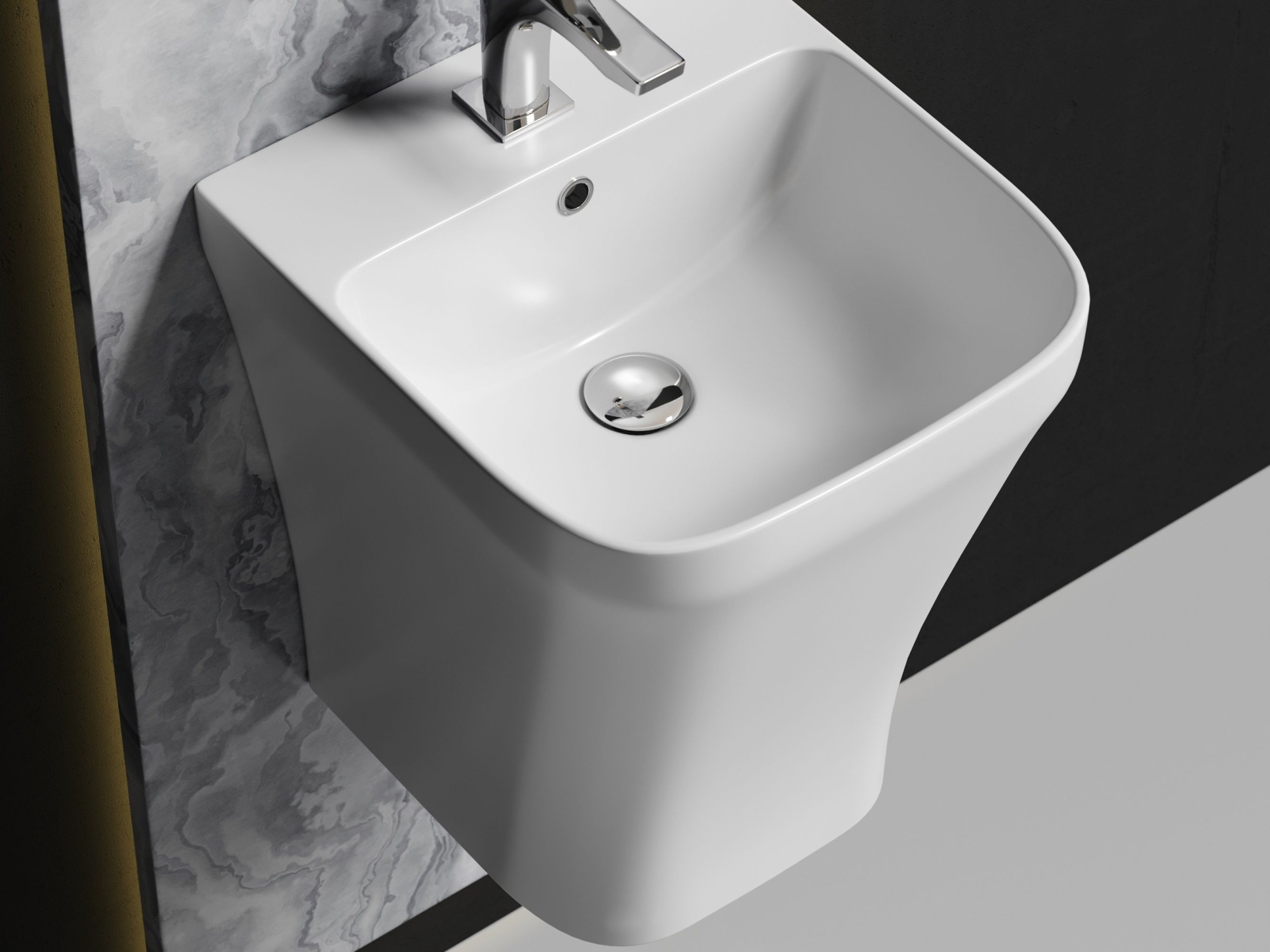 Раковина моноблок подвесная CN6067