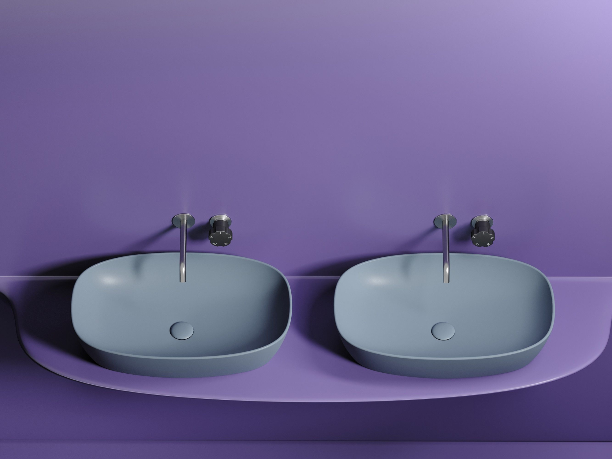 Умывальник чаша накладная овальная CN6049MHL