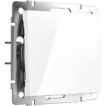 Выключатель одноклавишный (белый глянцевый) Werkel