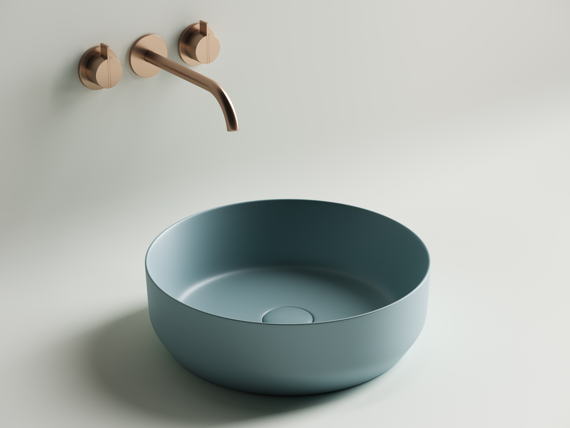 Умывальник чаша накладная круглая CN6022MLG