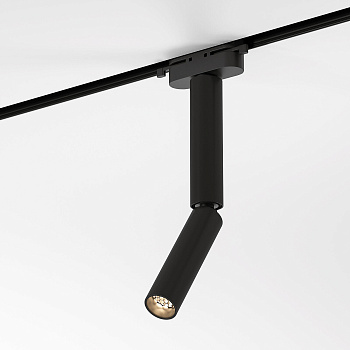 Basic System Трековый поворотный светильник 6W 4000K Pika черный