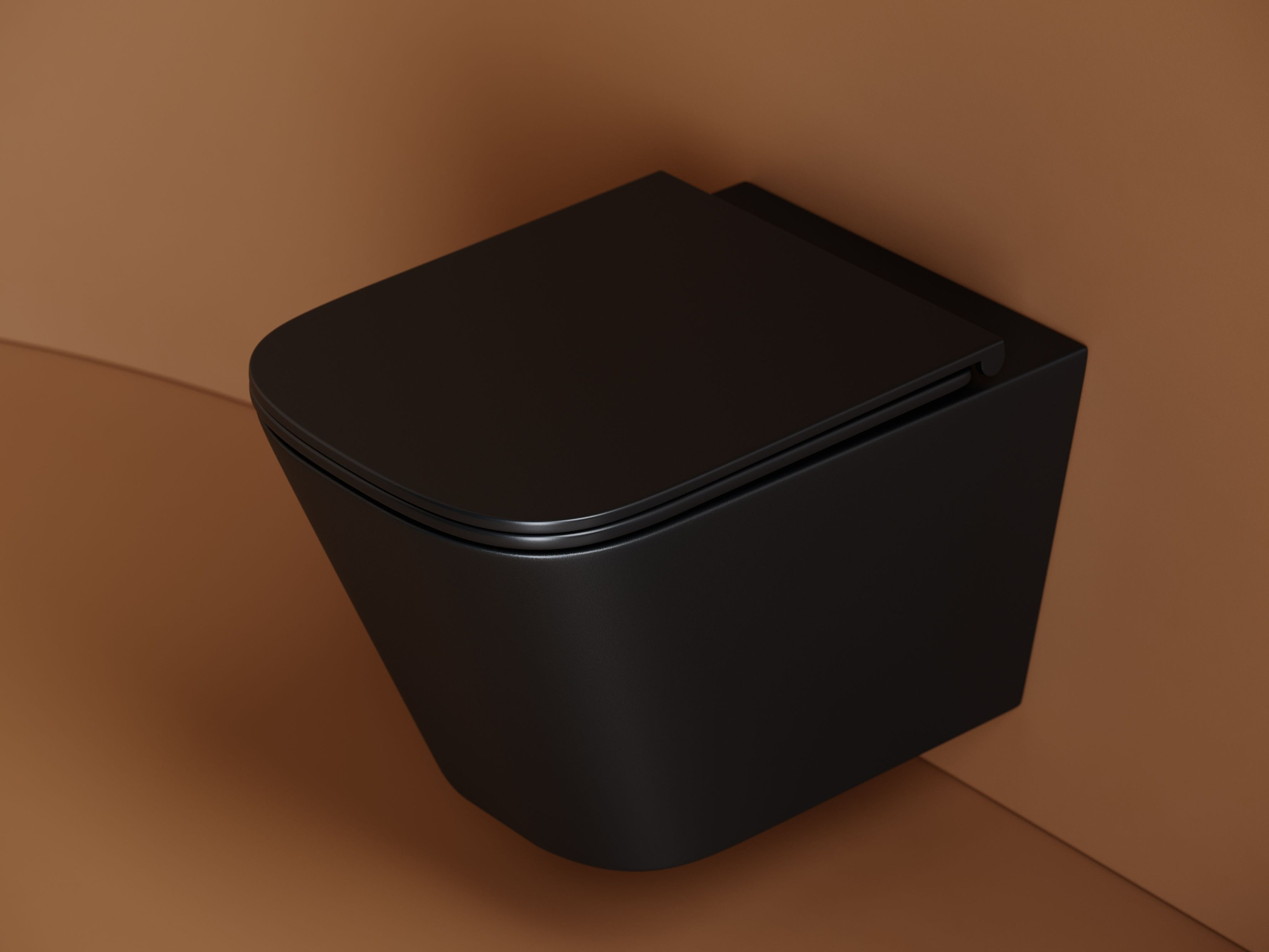 Подвесной унитаз Union безободковый, смыв торнадо CN4009TMB