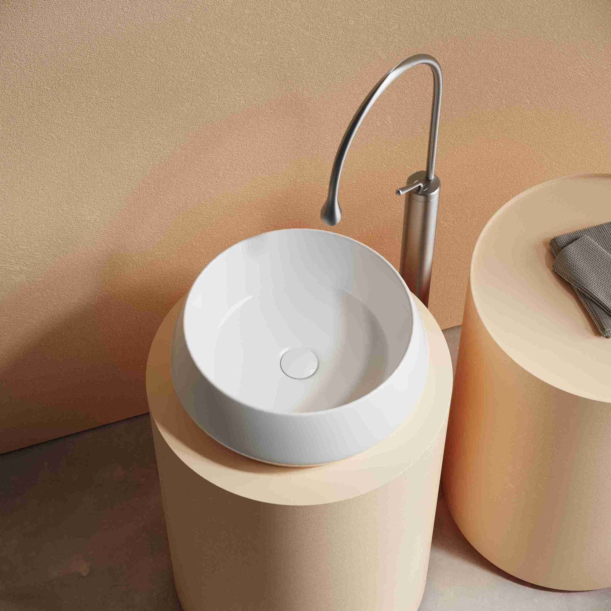 Раковина накладная круглая CN12004