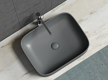 Умывальник чаша накладная прямоугольная CN6052MDH