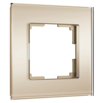 Рамка на 1 пост Senso (шампань, стекло soft-touch) Werkel