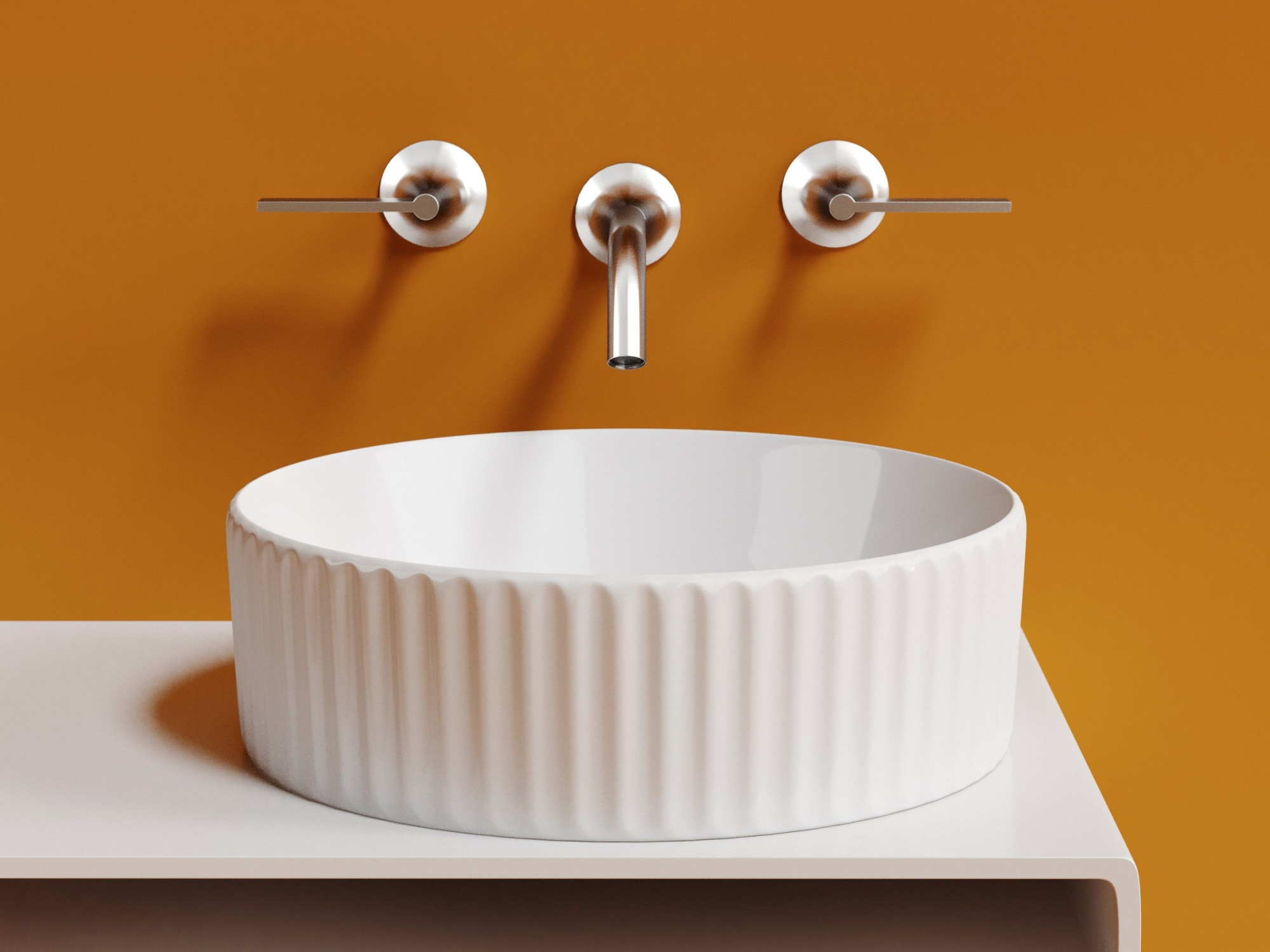 Умывальник чаша накладная круглая CN6057