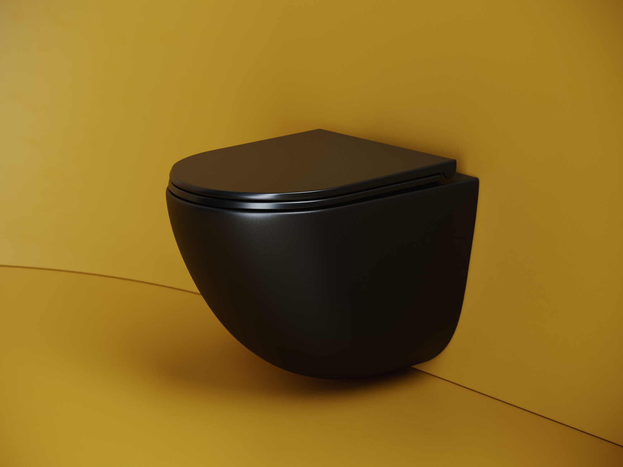 Подвесной унитаз Vogue Торнадо безободковый CN4008TMB