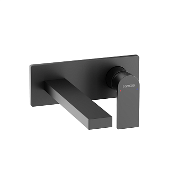 Смеситель для раковины Studio c внутренней частью, черный матовый SC9017MB