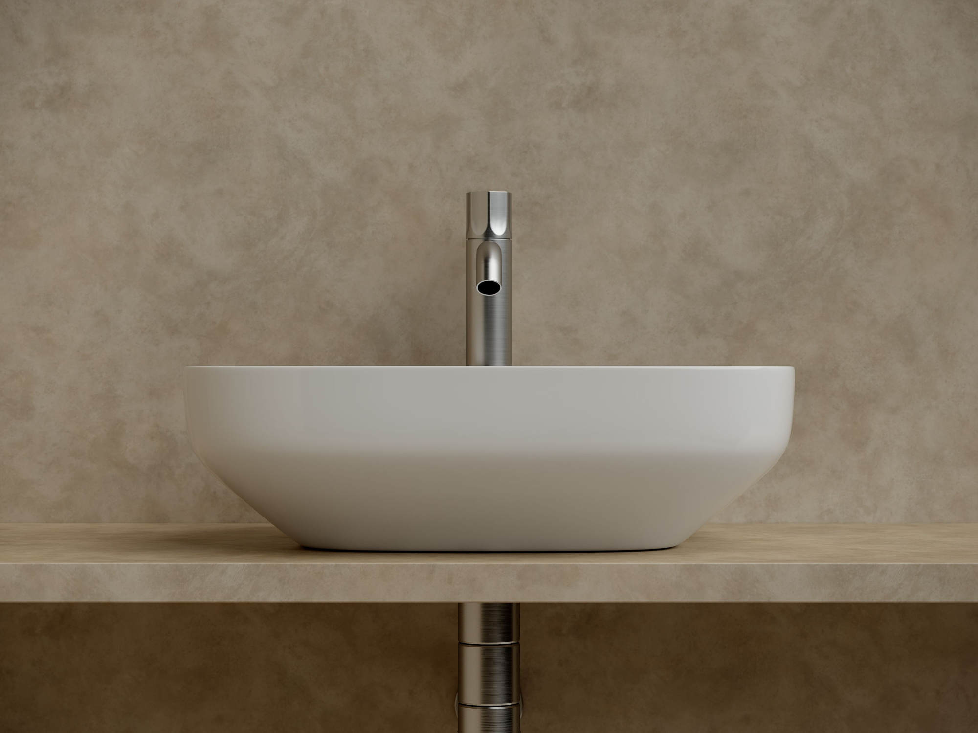 Умывальник чаша накладная прямоугольная CN5031