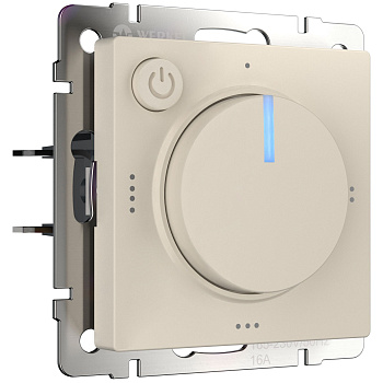 Терморегулятор электромеханический для теплого пола (айвори матовый) Werkel