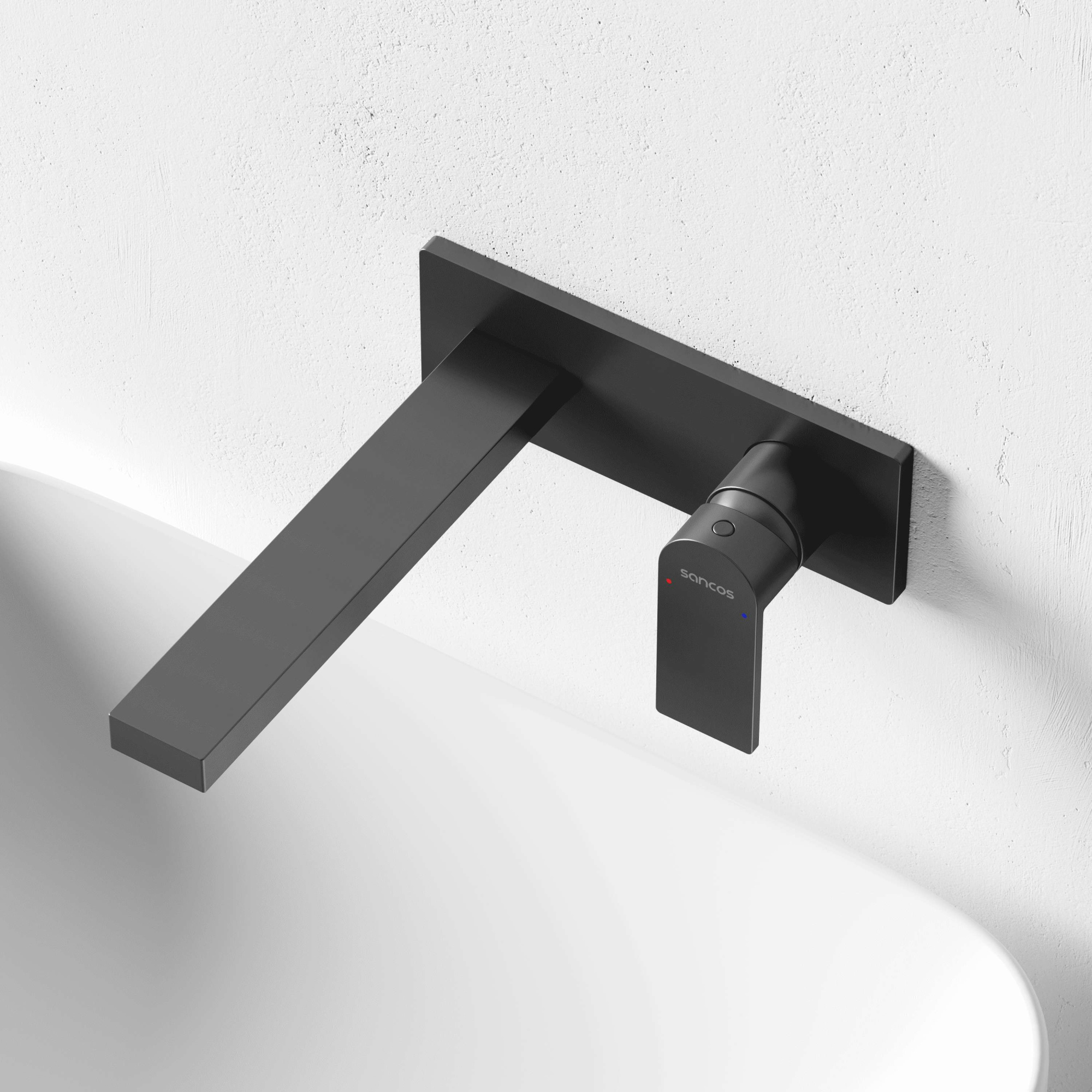 Смеситель для раковины Studio c внутренней частью, вороненая сталь SC9017GG