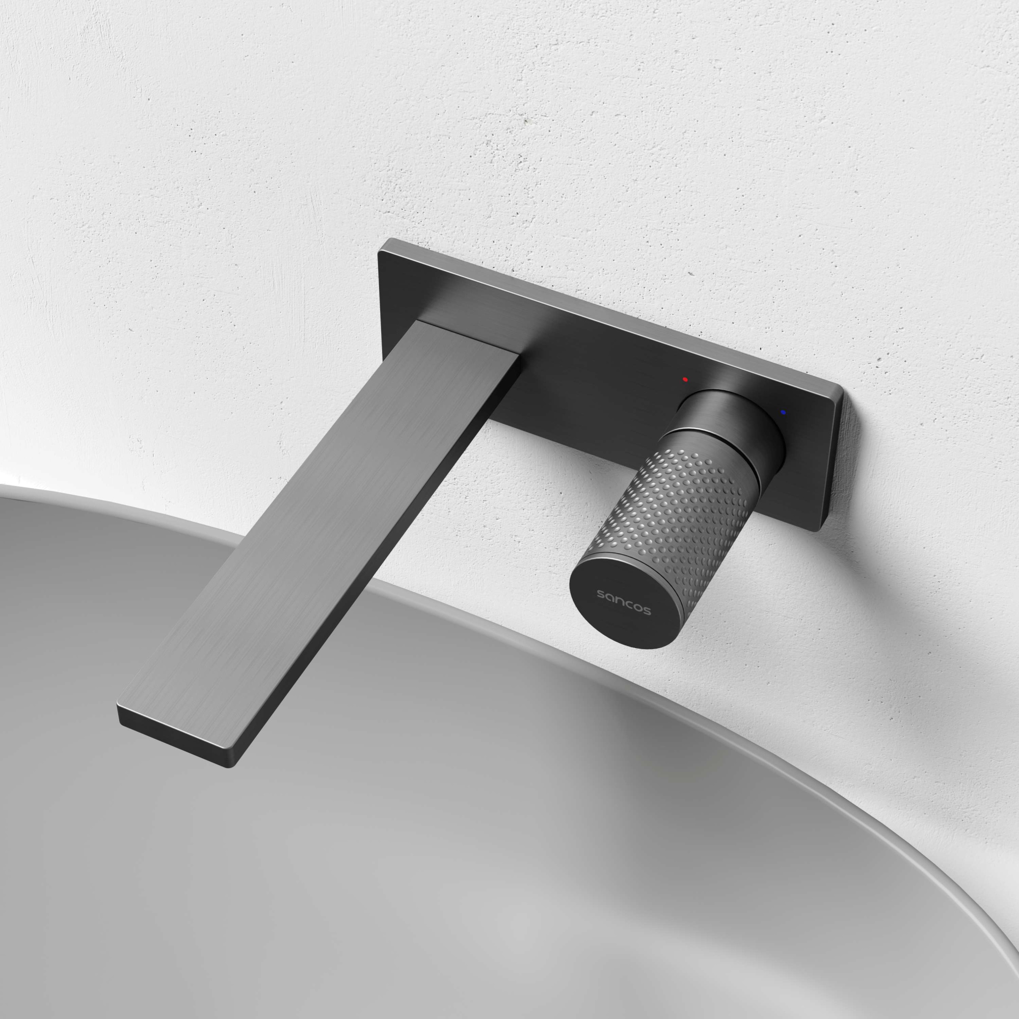 Смеситель для раковины Nexus с внутренней частью, вороненая сталь SC9013GG