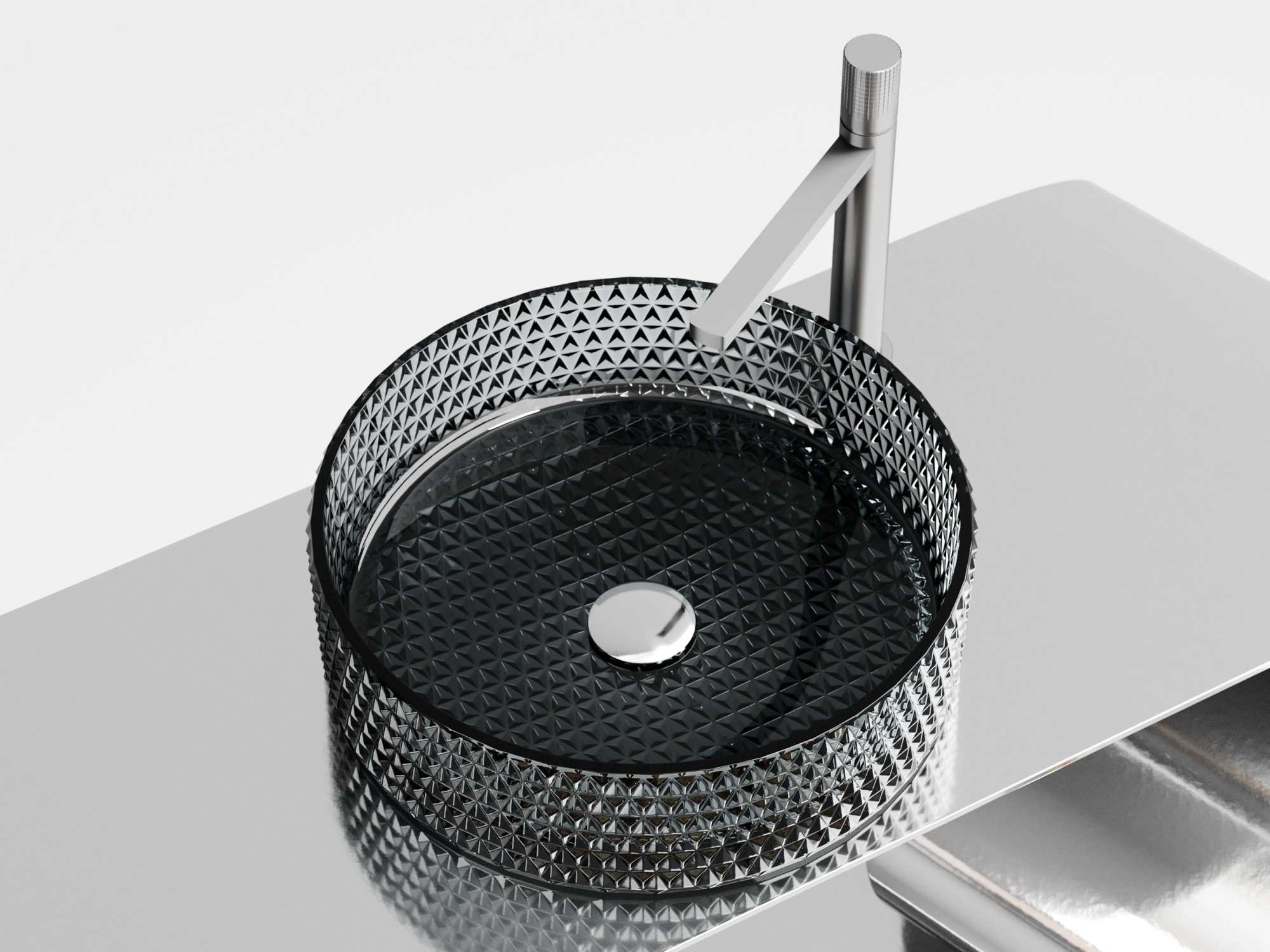 Умывальник чаша накладная круглая CN6060