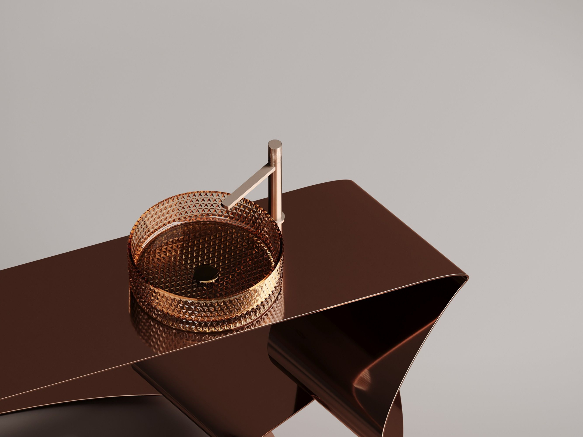 Умывальник чаша накладная круглая CN6058