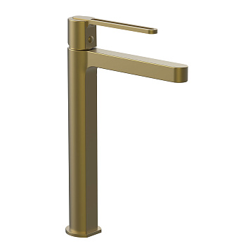 Смеситель Vincea Rondo VBF-1R2BG на столешницу брашированное золото