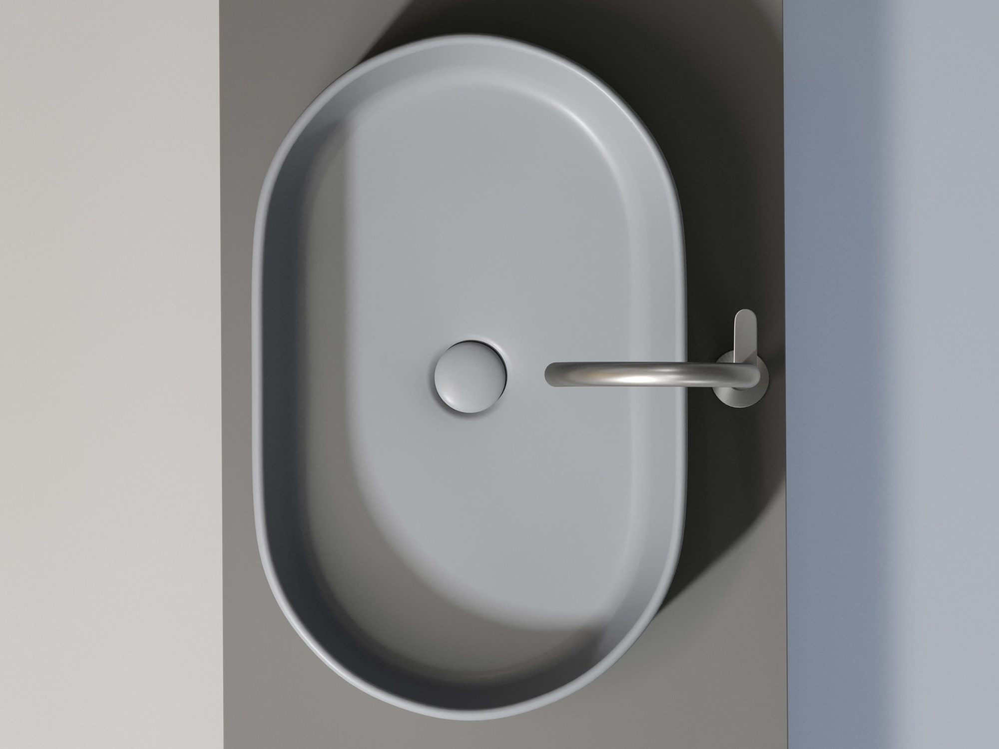 Умывальник чаша накладная овальная CN6048MH