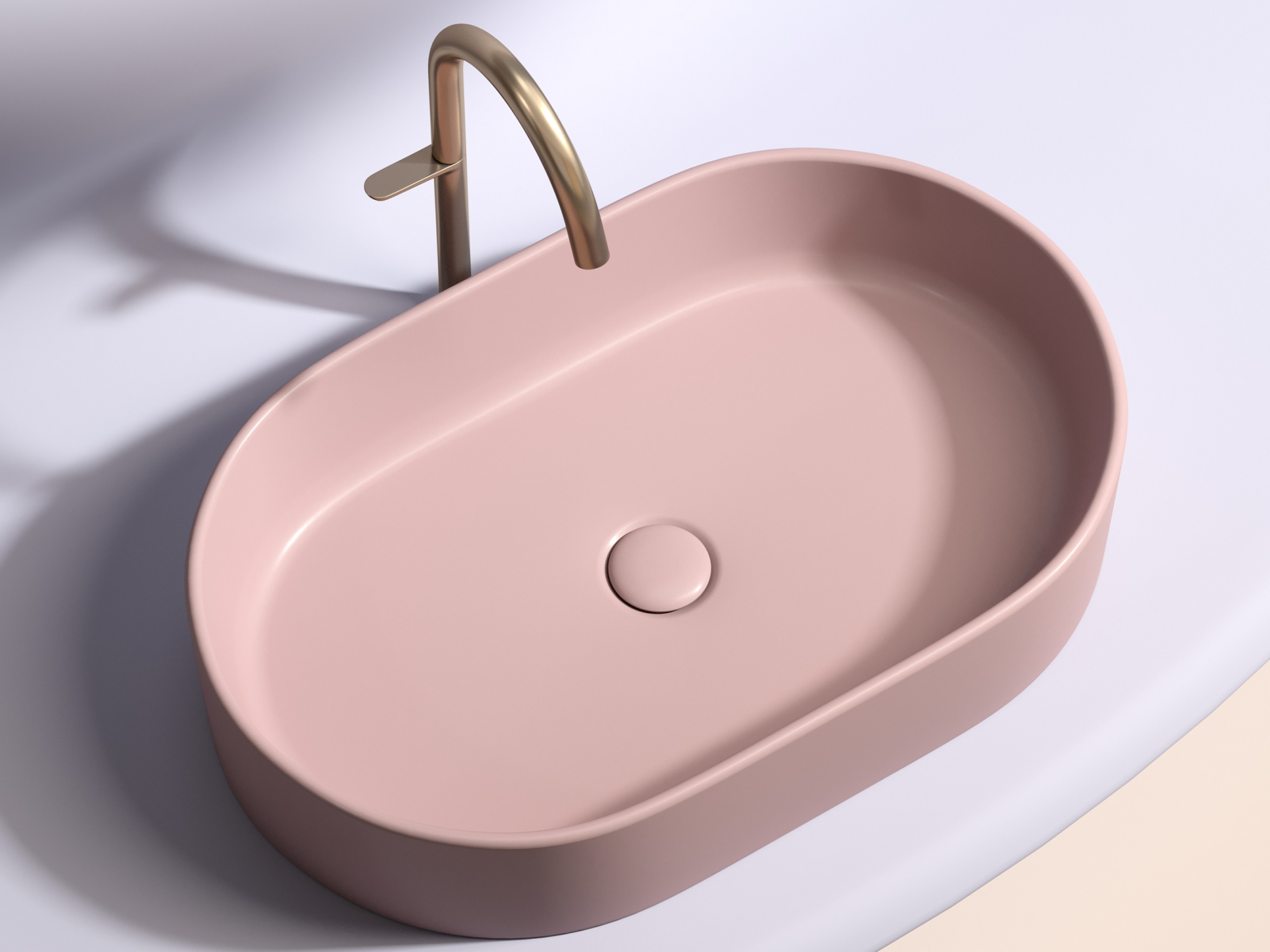 Умывальник чаша накладная овальная CN6048MP