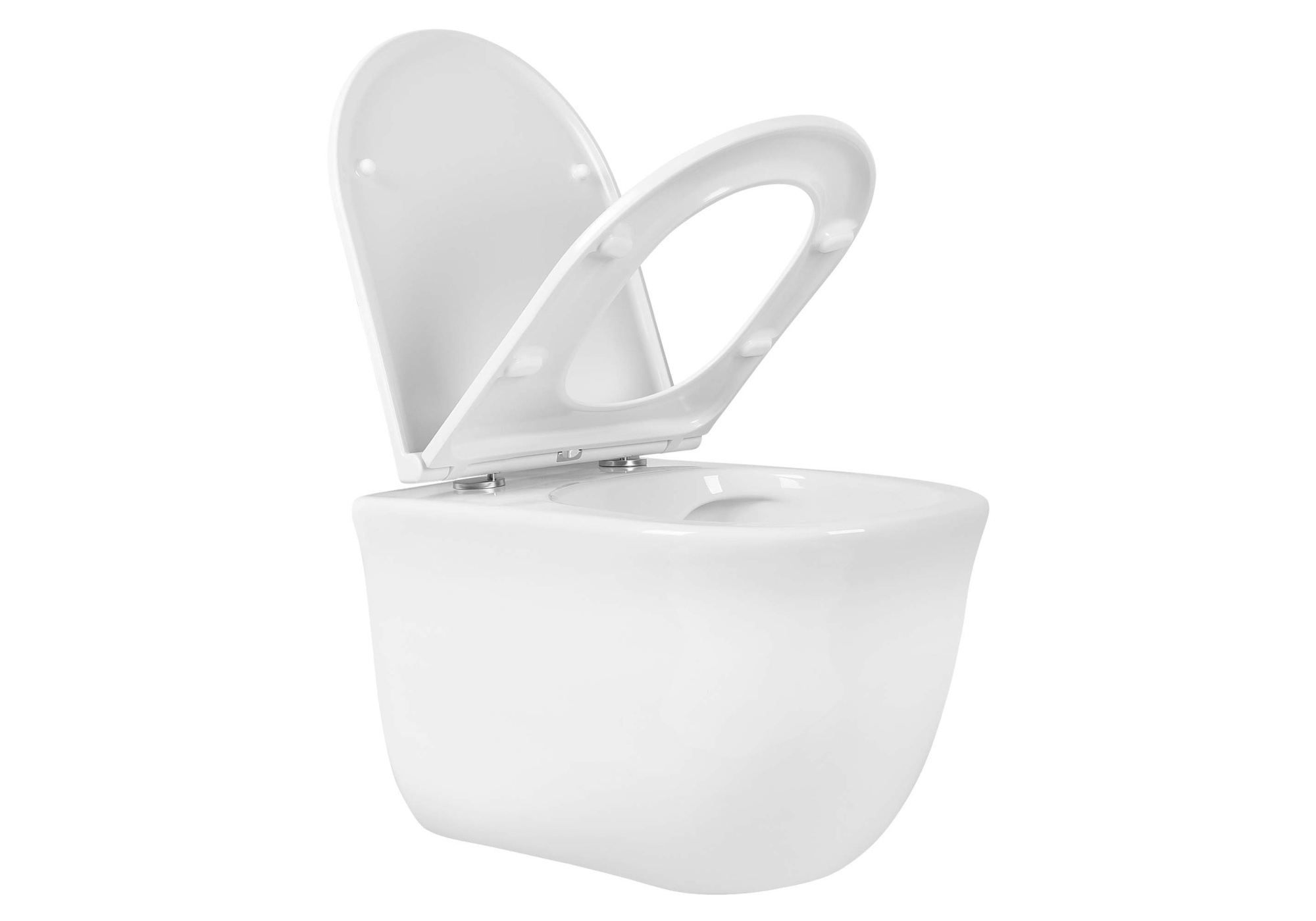 Унитаз подвесной безободковый Aquatek КЛАССИК AQ1111-00 525*365*340 с легкосъемным сиденьем Soft Close