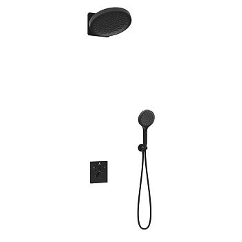 Душевая система Vincea Inspire VSFW-3I21MT3MB встраиваемая в стену цвет черный матовый