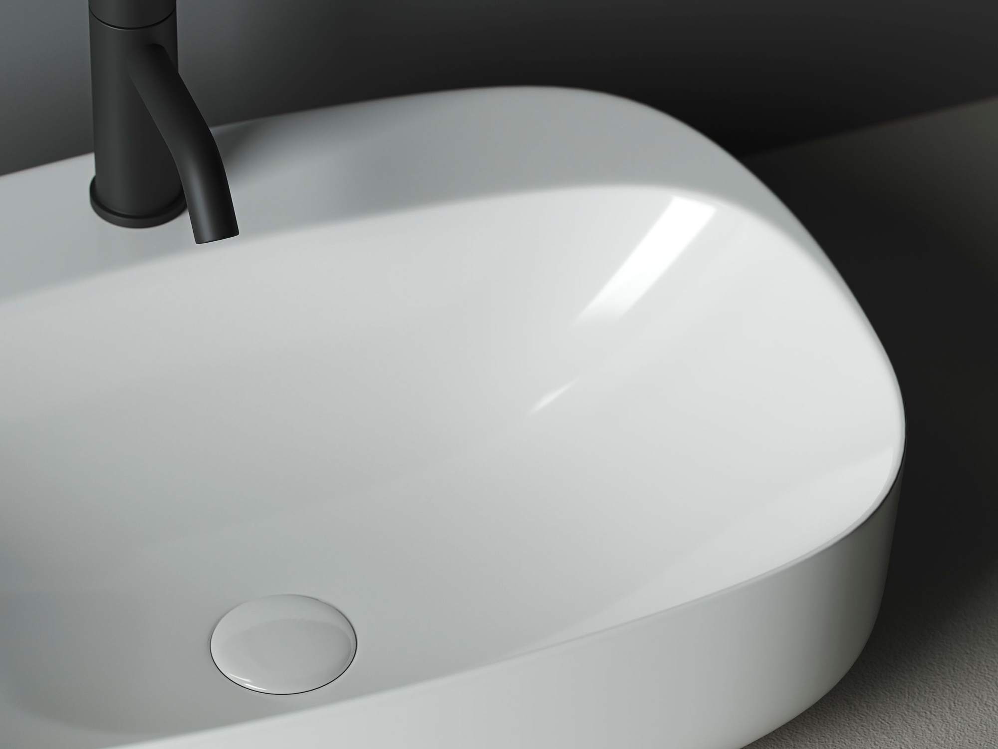 Умывальник чаша накладная овальная CN5012