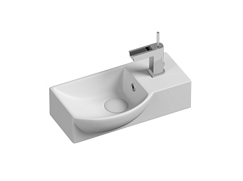 Умывальник подвесной прямоугольный с крепежом CN6039L