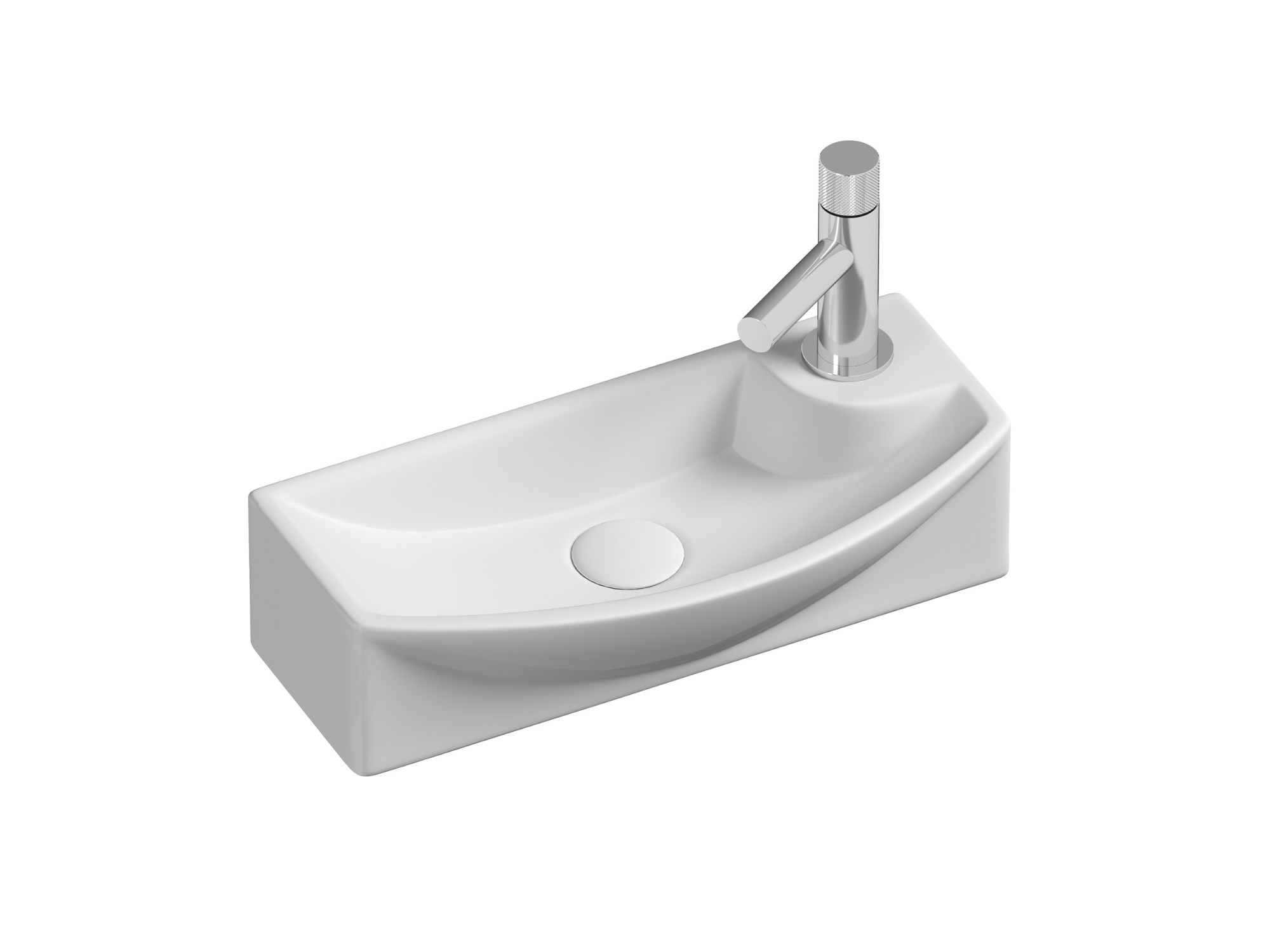 Умывальник подвесной прямоугольный с крепежом CN6038L