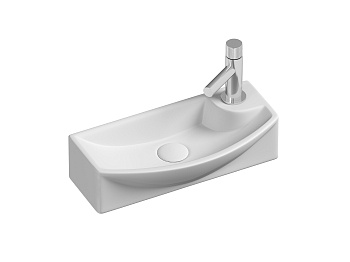 Умывальник подвесной прямоугольный с крепежом CN6038L